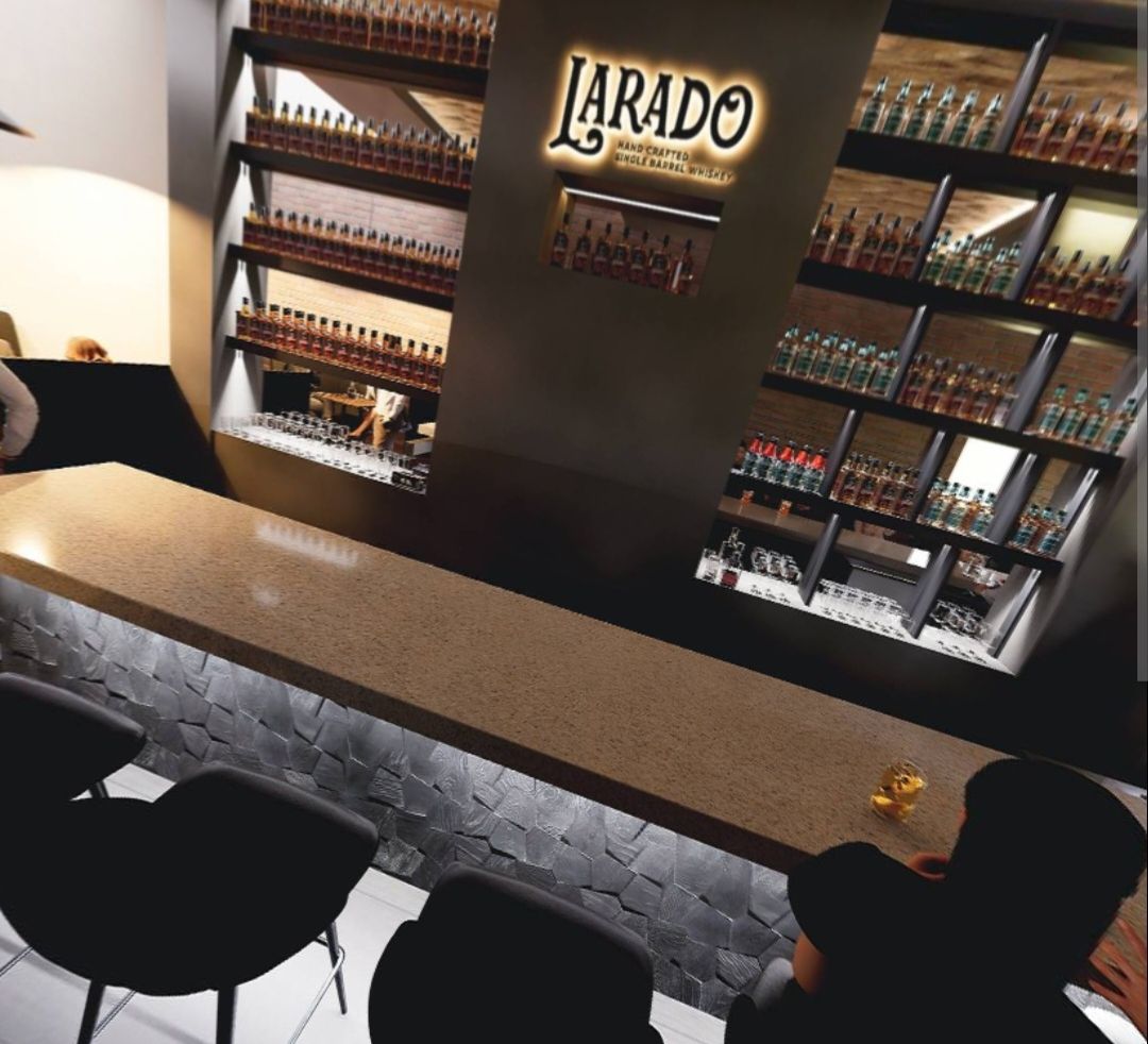 A rendering depicts the bar at Twin Staves Cocktail Lounge in Windsor.