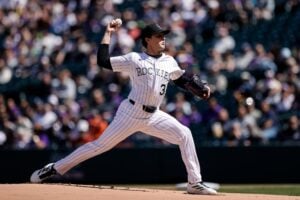 Chase Dollander had his ups and downs, but got the win in his big league debut for the Rockies on Sunday