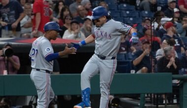 Guardians remain tied in the AL Central after 7-3 loss to Rangers