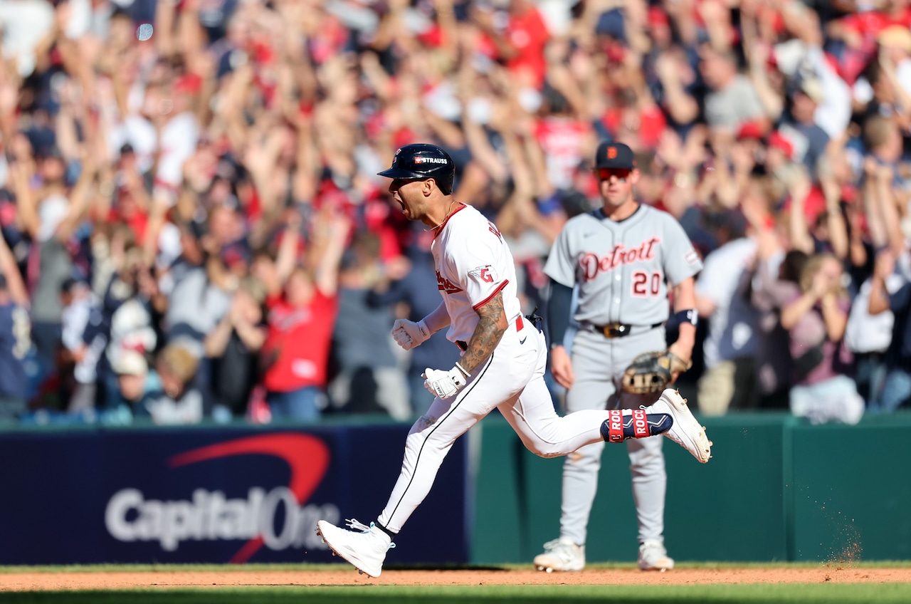 Guardians rally for five runs in eighth inning to beat Tigers, 6-1, and force deciding Game 3 in wild card series