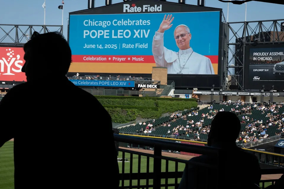 Rate Field in Chicago hosted a mass in June to celebrate Pope Leo XIV’s election (Getty Images)