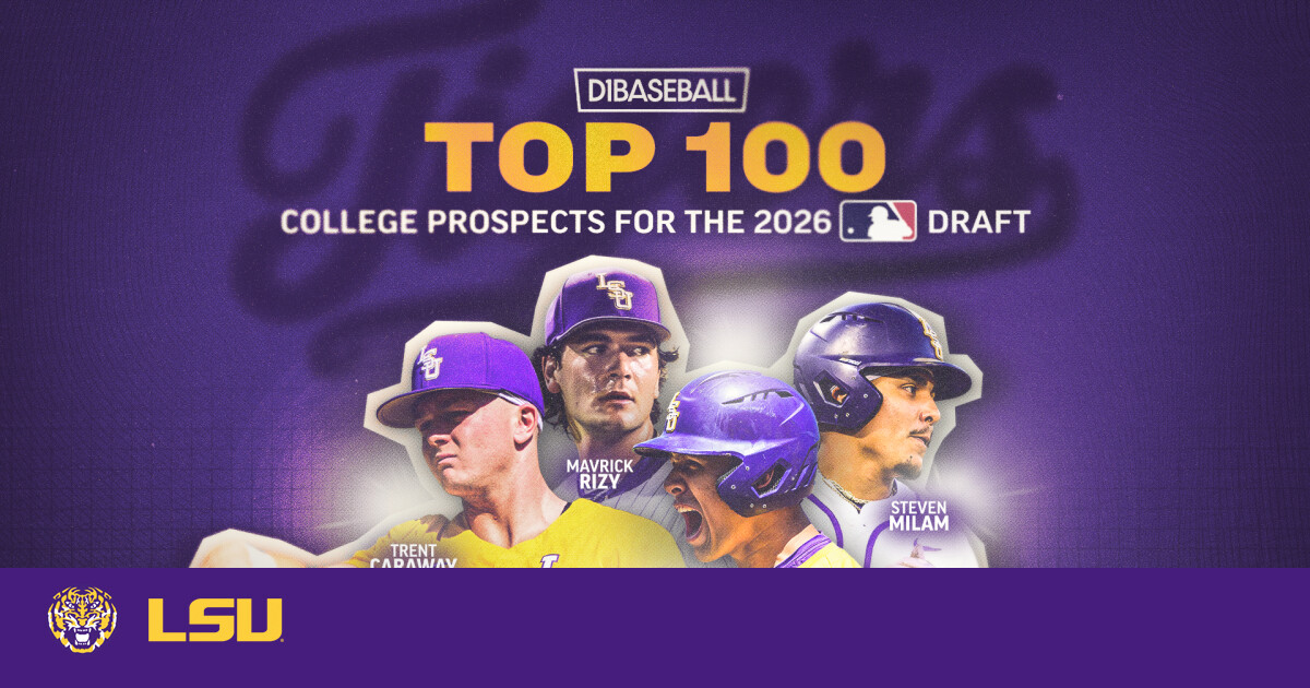 Four Tigers Named to D1 Baseball Top 100 College Prospects List for 2026 MLB Draft – LSU