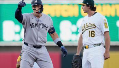 Jasson Dominguez hits 3 homers to lead Yankees past Athletics 10-2