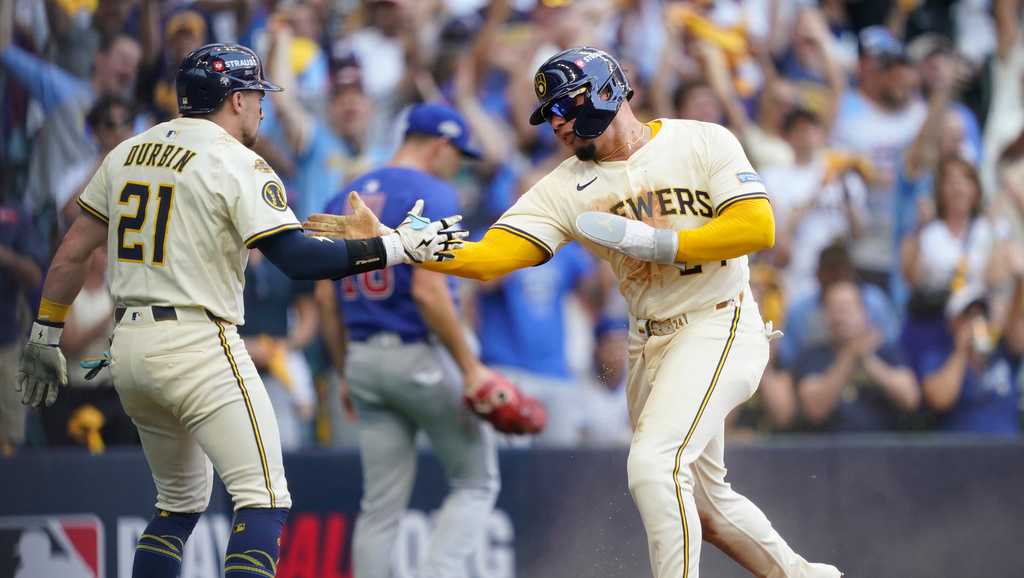 Brewers win 1st postseason matchup against Cubs in game 1 of NLDS