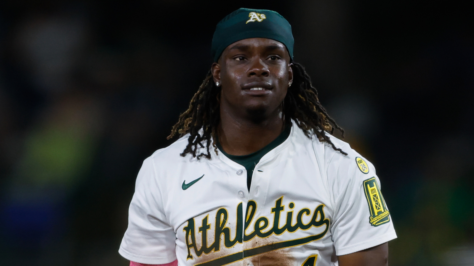 Athletics OF undergoes patellar tendon surgery