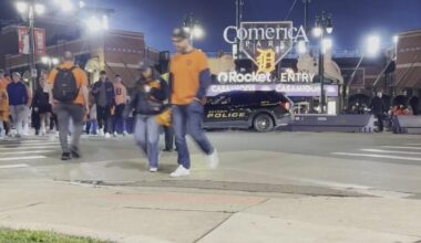 Detroit Tigers fans take over downtown Detroit
