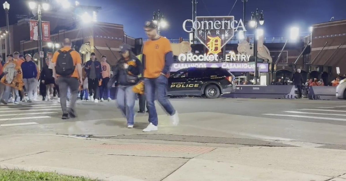 Detroit Tigers fans take over downtown Detroit