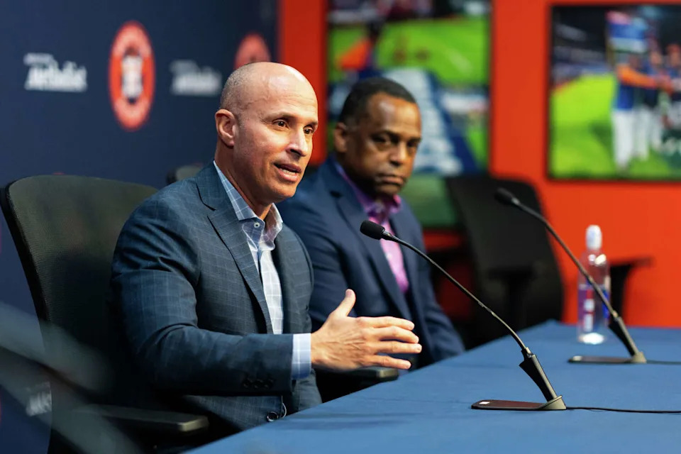 Do Astros manager Joe Espada and general manager Dana Brown have the right formula to bring the Astros back to the postseason. (Houston Astros/Getty Images)