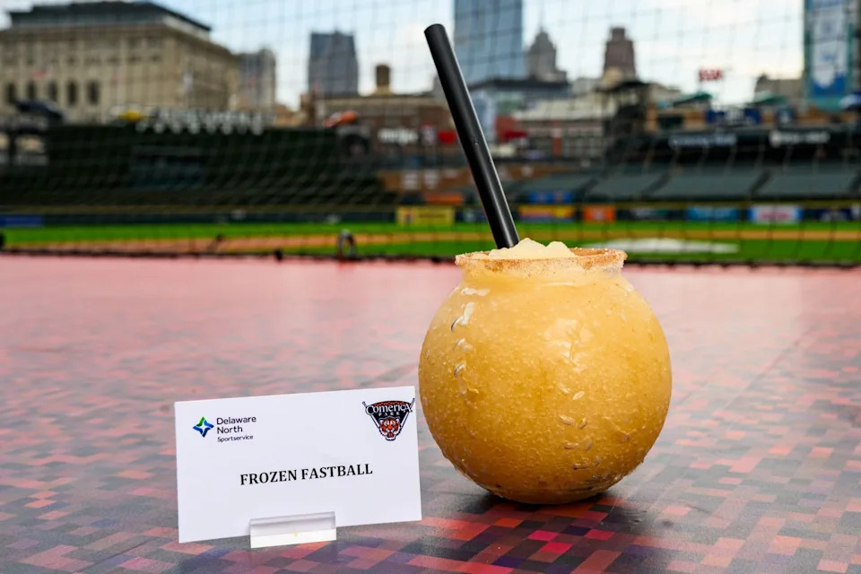 The Frozen Fastball is a new drink offered at Comerica Park for the Detroit Tigers vs. Seattle Mariners ALDS games 3 and 4.