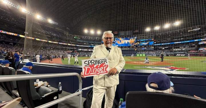 Was that Colonel Sanders at the Blue Jays game?