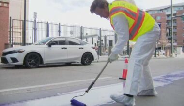 Denver's mayor paints the town purple ahead of Colorado Rockies home opener on Friday