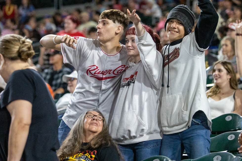 River Cats fans enjoy the final night game of the season at Sutter Health Park on Sept. 20.