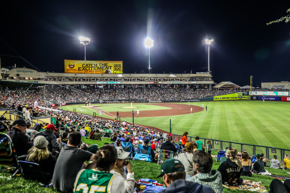 A perfect night for baseball at Sutter Health Park, Sept. 9, against the Boston Red Sox.