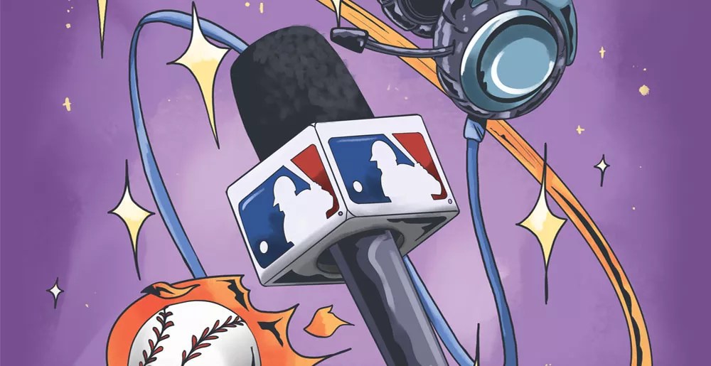 illustration with microphone