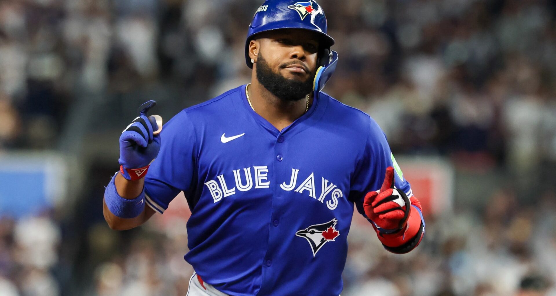 New York Yankees fan captured throwing object at Vlad Guerrero Jr.'s family in shocking scenes during MLB playoffs