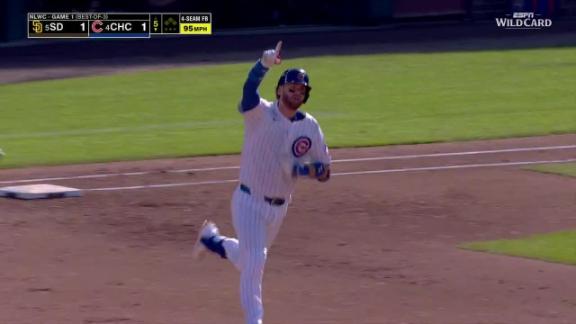 Suzuki and Kelly hit back-to-back homers as the Cubs top the Padres 3-1 in playoff opener