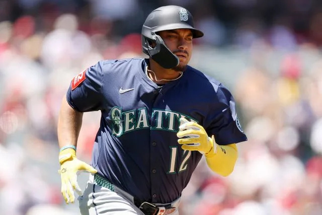 Luke Hales/Getty Josh Naylor #12 of the Seattle Mariners on July 27, 2025 in Anaheim, California