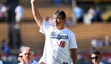 Dodgers World Series: Hideo Nomo, Orel Hershiser first pitch Games 3-4