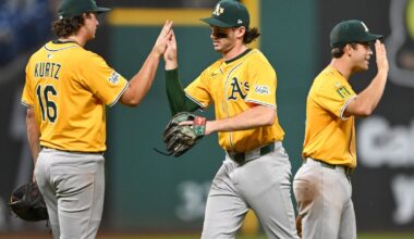 Athletics get late homers from Langeliers, Wilson and Kurtz in 8-2 win over Guardians