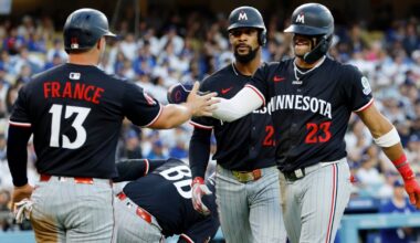 Royce Lewis, Christian Vazquez each drive in 3 runs as Twins beat Dodgers 10-7