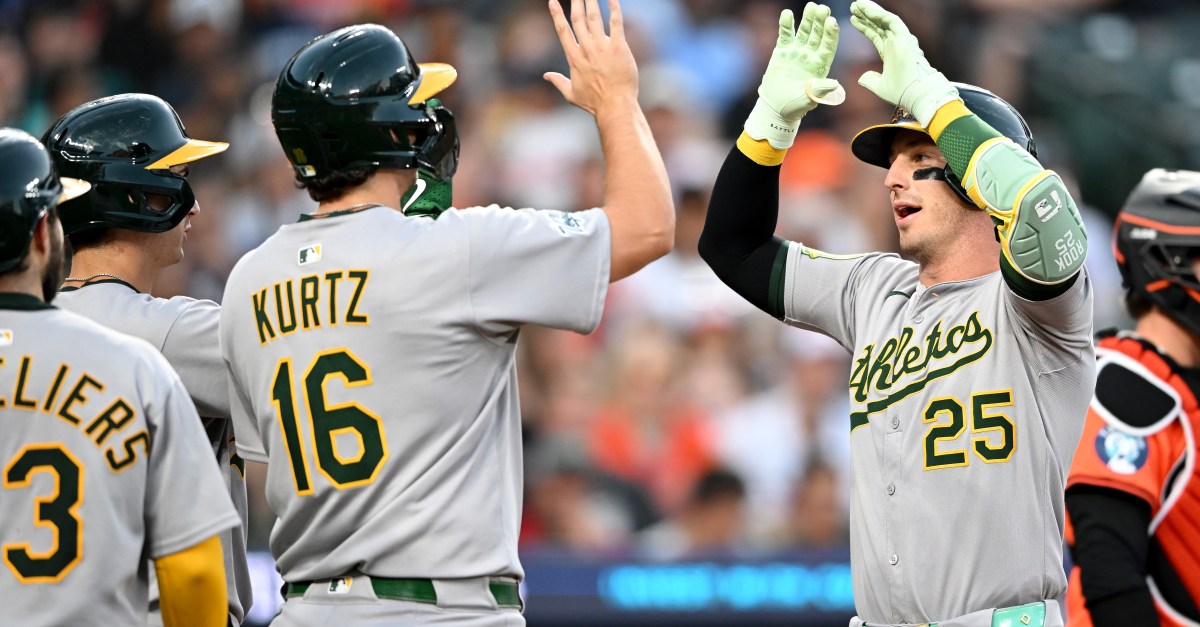 Langeliers, Kurtz, Rooker Named Silver Slugger Finalists for Athletics