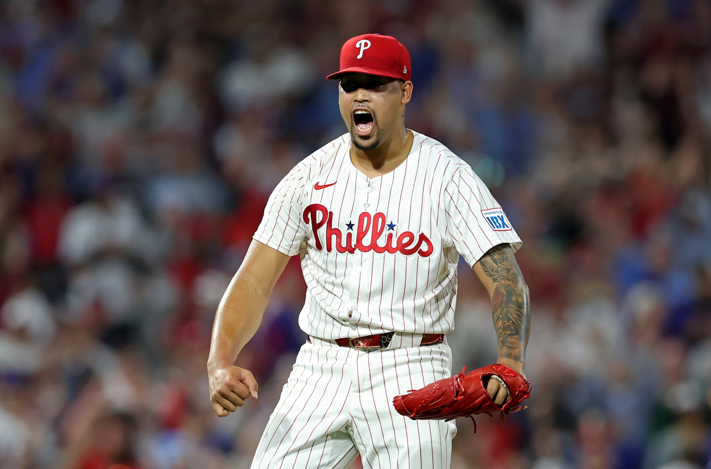 Not from this game, specifically, but how I imagine Jhoan Duran celebrating seeing a yummy ice cream in the dugout.