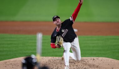 Mitchell Parker was one of several Washington Nationals pitchers to regress in 2025