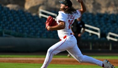 Rhett Lowder takes on Glendale Desert Dogs on Saturday afternoon