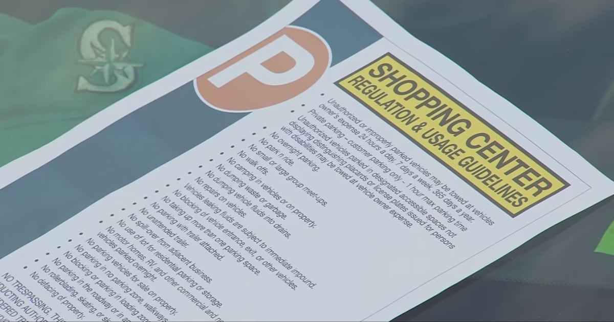 A warning for Mariners fans parking at the Lynnwood Sound Transit garage – KIRO 7 News Seattle