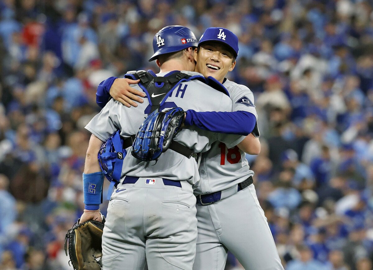 Yamamoto goes distance again as Dodgers tie World Series