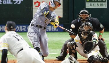 Murakami betters Arihara, Tigers edge Hawks to open Japan Series