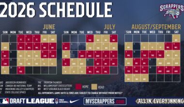 Scrappers & MLB Draft League Release 2026 Schedule