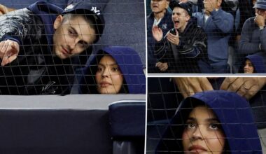 Kylie Jenner can't hide boredom as Timothée Chalamet loses his mind at Yankees game