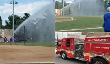 Maryland firefighters charged after flooding baseball field with truck hose during long-running feud