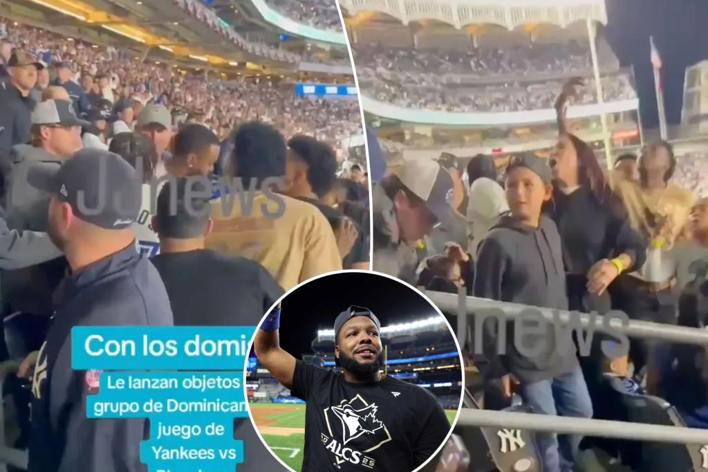 Fan throws can at Vladimir Guerrero Jr.'s family in ugly Yankee Stadium scene