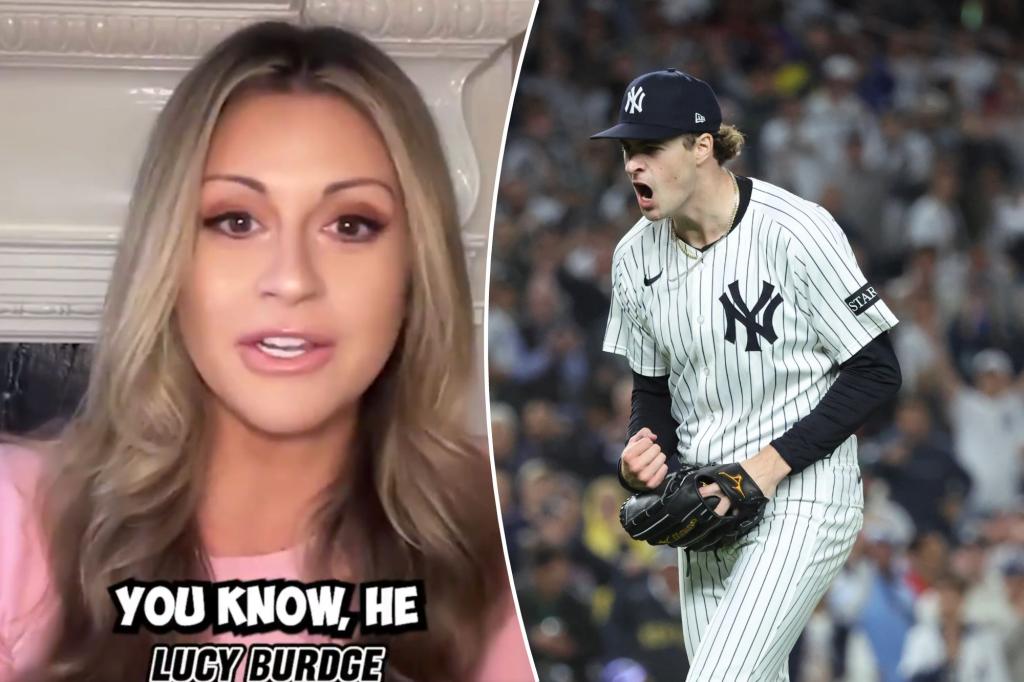 Gambling influencer Lucy Burdge declares war on Yankees' Cam Schlittler after Red Sox chirp