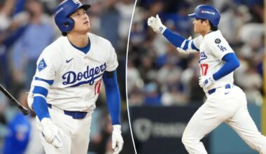 Dodgers' Shohei Ohtani strikes out three, mashes leadoff homer