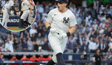 Ben Rice sets Yankees tone with first-pitch Game 2 homer in playoff debut