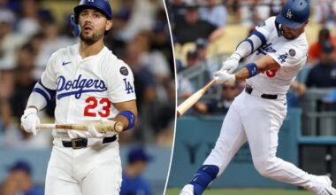 Dodgers' Michael Conforto making best of postseason letdown