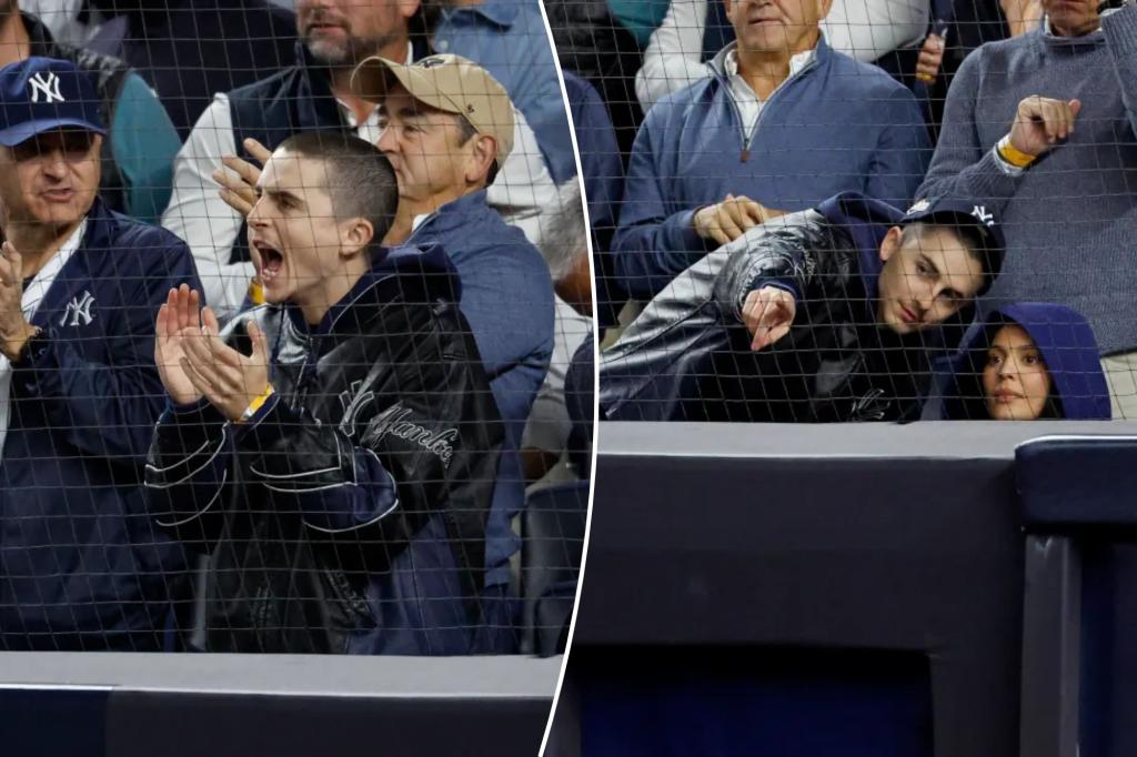 Timothee Chalamet, Kylie Jenner take in Yankees-Blue Jays Game 4