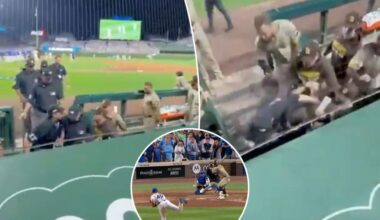 Padres in ugly dugout confrontation with umpires after brutal call helps end season