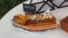 The lobster dog, which will be available at Petco Park for the 2025 Padres season.