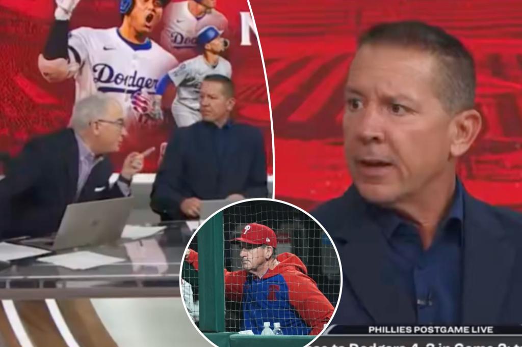 Phillies postgame crew erupts in shouting match after Game 2 loss