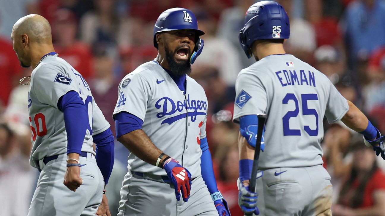 Teoscar Hernandez HR fuels rally as Dodgers outlast Phillies