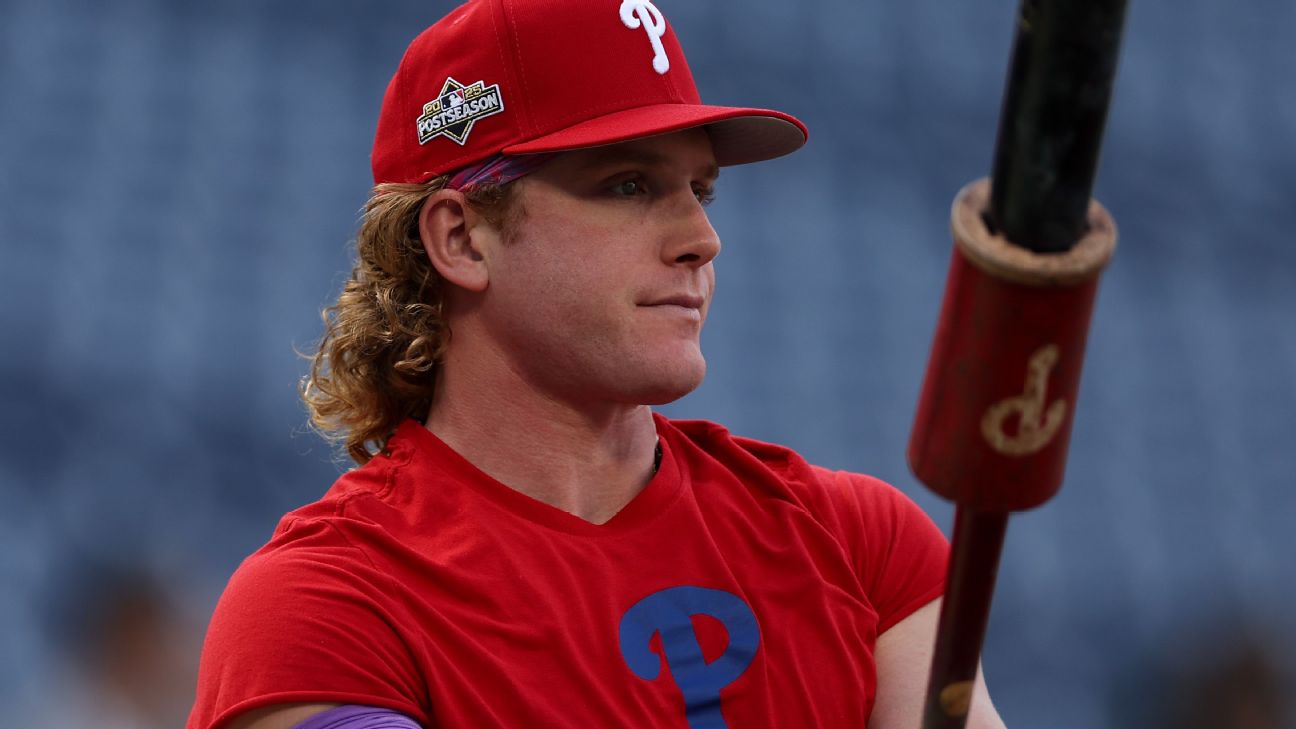 Phillies OF Harrison Bader (groin) could play in Game 2