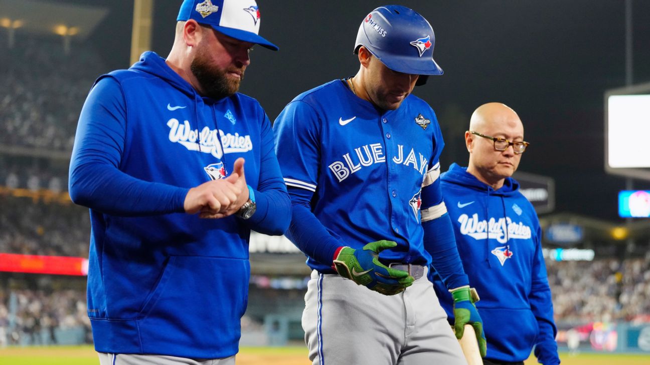 Blue Jays' George Springer won't start Game 5 of World Series