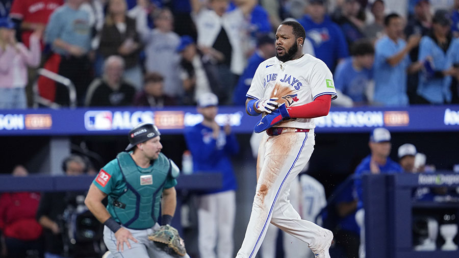 Seattle Mariners ALCS Game 6 Vladimir Guerrero Jr. Cal Raleigh Toronto Blue Jays...