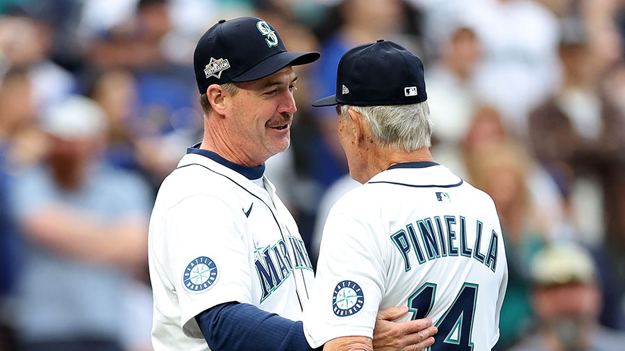 Seattle Mariners Dan Wilson Lou Piniella...