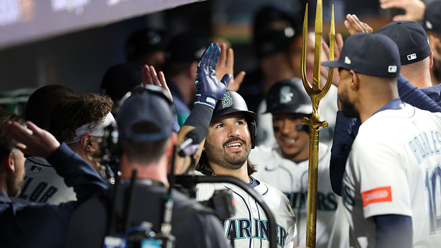 Seattle Mariners Eugenio Suárez Game 5 ALCS grand slam...