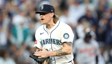Seattle Mariners Gabe Speier ALDS Game 2...